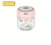 Mini picadora de ajo eléctrica de 250/100mL, potente picadora de ajo con carga USB, trituradora de carne para jengibre, ajo y cebolla