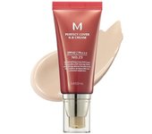 MISSHA M Perfect Cover BB Cream No.23 Natural Beige -Light/Medium Cool/Neutral Undertone 42 PA +++ 1.69 Fl Oz - Tinted