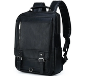 Mochila de cuero para hombre, Bolso de Negocios para portátil de 15,6 pulgadas, de gran capacidad, para viaje y Colegio