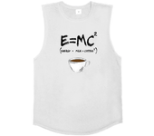Sports Tank Tops E=MC Energy = Milk X Coffee Printed Cotton Gym Clothing Fitness Vest Bodybuilding Sleeveless Muscle Tanktop