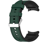 Correa híbrida de cuero y silicona para Samsung Galaxy Watch 4, 6 Classic, 47mm, 46mm, Galaxy Watch 6, 40mm, 44mm, 5Pro Band Bracelet