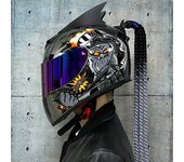 Casco moto integral hombr aire libre trail rally Equipo Protector