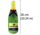 Interactive Dog Toys Champagne Wine Bottle Shape Pet Toy Plush Filled Vodka Toy Squeaky Bite-Resistant Pet Supplies Whisky