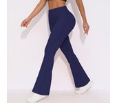 Yoga Leggings Pants Squat Proof High Waist Butt Lifting Yoga Pants Women Micro Flared Shark Pants Tight High Waist  Yoga  Pants