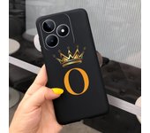 For Realme C53 2023 Case Luxury Custom Name Crown Letters Shockproof Cover For Realme Narzo N53 Silicone Coque on RealmeC53 Capa