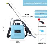 famgem Pulverizador Eléctrico De Hombro Con Batería De Litio 2000mAh Herramienta De Jardín Con Cubo Carga USB Para Control De Plagas