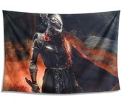 Japanese Elden Game Malenia Tapestry Ring Poster Wall Hanging Art for Birthday Party Backdrop Bedroom PlayRoom Home Dorm Decor 40x60 Inches