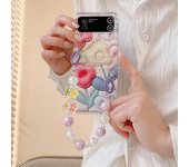 Moda Pulsera Carcasa del teléfono móvil Galaxy Z Flip 5, Z Flip 4, Z Flip 3, Bisagras Funda protectora