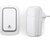 Wireless Doorbell Without Batteries Waterproof Outdoor Kinetic Bell Self-Powered Button Dog Doorbell Ring Chimes EU Plug