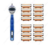 fusion Cyclic replaceable Razor Blade 5 Layers Safety Manual Shaving Head Replacement Professional Shaver Blades