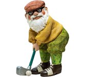 Golf Gnome Golfing Gnome Statue Waterproof Resin Craft Dwarf Art Statue Handmade Delicate Garden Resin Ornaments Garden