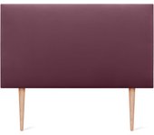 Cabecero de Polipiel o Tela Liso con Patas cabeceros Cabezal tapizado Cama Lujo (150x105cm con Patas (Camas 150/160), Tela Beige)
