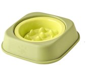 Feeding Tools Anti-Chocking Dog Slow Feeder Ceramic Non-Slide Cat Feeding Bowl Solid Color Kitten Food Tray For Puppy