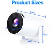 Mini Projector HY300 Pro 4K Android 11 Dual Wifi6 200 ANSI BT5.0 1080P 1280*720P Portable Mini Home Cinema Outdoor Projetor