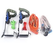 Juego de herramientas para escalada de árboles, crampones de árbol, protección contra caídas, cuerda de rescate para montañismo