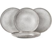 25,2l. x 25,2an. x 2,9 Home Stonware Modern Look Plates Dinner, Postre EnsaladaFrutaPlato de Pastel, Lavavajillas de Microondas del Horno