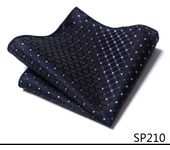High Grade Brand Silk Kerchief Man Dark Blue Striped April Fool's Day Fit Formal Party Pocket Square Handkerchiefs Suit Hanky
