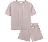 Traje para niños Niños y niñas versión coreana traje deportivo de verano 2025 nuevo verano ropa pequeña y mediana