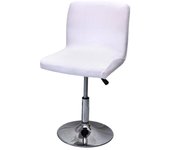 Elastic Short Back Bar Chair Cover Dustproof Soft Stool Seat Covers Solid Color Removable Rotating Lift Chair Cover