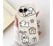 For Realme C67 5G RMX3782 / Realme C67 4G RMX3890 Case Soft Matte Silicone Rabbit Flower Goothic Style Panda Funda Back Cover