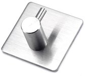 Gancho de baño para cocina Puerta Pared Percha Autoadhesiva Gancho de toalla Robe 304 Acero inoxidable genuino 5PCS Estilo moderno para montaje en pared