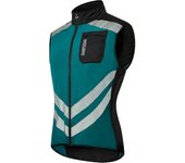 Men's High Visibility Cycling Wind Jacket Water Resistance Reflective Windbreaker