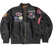 Vintage Men's Thin Clothes Pilot Flight Jacket Aviator Jacket Windbreaker