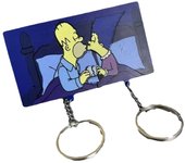 Creative Couple House Key Hanger Anime Balloon Hook Wall Keychain for Kitchen Keychain Cartoon Figure Shape Adhesive Room Decor