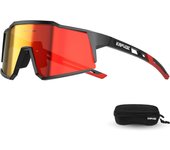 Gafas de Ciclismo Polarizadas con 1 Lente O 4 Lentes Intercambiables TR90 Gafas de Sol Deportivas Mujeres Hombres K9022