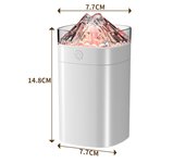 Humidificador de 400ml Ultrasónico Aromaterapia, Apagado Automtico,Luces LED 7 Colores para Hogar,Oficina,Dormitorio