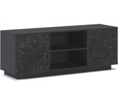 Salón | 57 x 140 x 40 cm | Indicado para TV de 32/40/50/55/60" | Modelo Wind 140 | Puccini | 2 Puertas Abatibles Color Gris