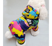 Winter Small Dog Clothes Puppy Dog Down Coat Parkas Fashion Camouflage Printed Pet Cat Puppy Ski Suit Dog Cotton Jacket Outfits