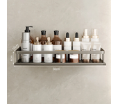 Bathroom Accessories Shelf Organizer 30-50CM Shower Storage Rack Gray Wall Mounted Space Aluminum Toilet Shampoo Holder Shelves