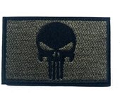Embroidered Skull Si Vis Pacem Para Bellum Patches Tactical Hook Fastener Badge For vest Backpack Jacket
