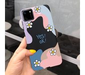 For Realme C11 C21 C31 Case Grid Pattern Matte Soft TPU Silicone Phone Case Coque Fundas For Realme C11 2021 RMX3231 Candy Capa