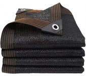 Sun Net Shade Cloth,Solar Shade Cloth with Eyelets,Black Shade Sail Awning,Anti-Aging Shade Netting,for Outdoor,Backyard,Garden