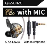 QKZ ENZO Wired Earphone 3.5mm AUX In-Ear Headset With MIC Dynamic HIFI Earbuds Sports Game Music For Phone Tablet PC MP3 Players