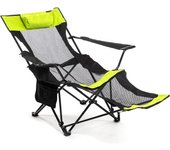 Silla para Camping 3 en 1 Multifunción, Tumbonas jardin exterior con Portavasos, Bolsillos y Bolsa de transporte, tumbona plegable ideal para playa, camping, Silla transpirable y lavable.