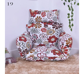 Hanging Swing Egg Chair Cushion Cover Patio Large Round Papasan Pad Detachable Garden Lounger Cushion Cover  (No Filling)