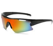 Bicycle riding glasses white frame transparent large frame outdoor sunglasses windproof sand ultraviolet sunglasses