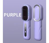 Wireless Straight Curling Hair Comb Heating Negative Ion Hair Straightener Rechargeable Anti-scalding Electric Hair Care Brushes