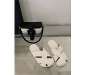 Retro bolsa de fondo plano cabeza media zapatillas zapatos de las mujeres desgaste nueva primavera y verano tejido perezoso casual sandalias zapatos