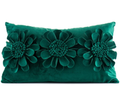 Luxury 3D Floral Embroidery Cushion Cover Dutch Velvet 30X50/45X45CM Pillow Cover Sofa Couch Sunflower Waist Pillows Decor Home