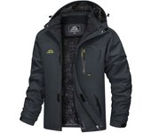 MAGCOMSEN Men's Winter Coats Waterproof Ski Snow Jacket Warm Fleece Jacket Parka With Multi-Pockets