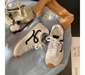 Zapatos Deportivos Casuales Con Cordones De Cuero Para Mujer Forrest Gump Mujer