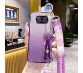 Pulsera y cuerda Transparencia Con Papel flash Dos en uno Carcasa del teléfono móvil Aplicable Xiaomi POCO X3/X3 Pro Funda