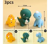 Jurassic Dinosaur Cake Topper Tyrannosaurus Rex Triceratops Pterosaur for Kids Happy Birthday Party Decoration Baby Shower Decor