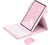 360 Rotation Stand Case For iPad 5th/6th Generation/Air 2/Air 9.7 inch Teclado Cover with Pencil Holder Español Teclado