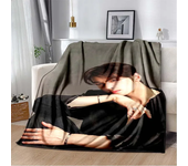 True Beauty Series Hwang in Youp Cha EunWoo Art Pattern Blanket Star Flannel Warm Throw Sofa Bed Travel Picnic Blanket Girl Gift