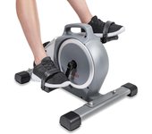 Bicicleta estática Inteligente, Mini pedaleador bajo encimera con Doble función para Personas Mayores, opcionalmente con aplicación Gratuita SunnyFit y Magnetic